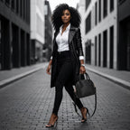 BOLSA FEMININA TRANSVERSAL FOXER FEITA EM COURO GENUÍNO MODELO AMÉLIE BLACK