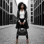 BOLSA FEMININA FOXER FEITA EM COURO GENUÍNO MODELO  ICONIQUE  BLACK