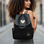 MOCHILA FEMININA FEITA EM COURO REFINADO  MODELO SERENA MICKEY LINHA PREMIUM