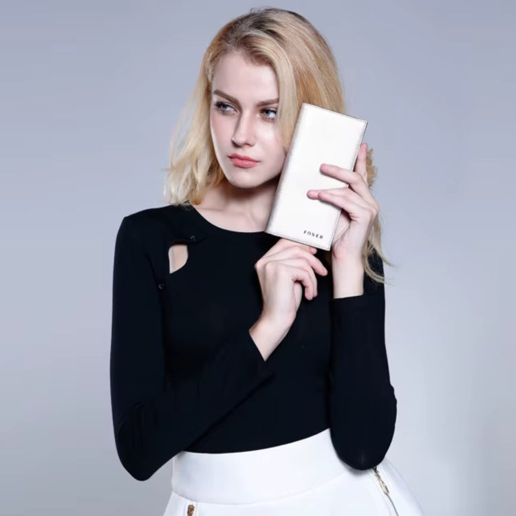 CARTEIRA FEMININA LONGA FOXER FEITA EM CORO REFINADO MODELO MADELEINE