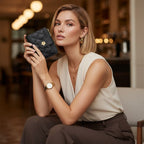 CARTEIRA FEMININA CURTA  FEITA EM COURO GENUÍNO MODELO ÉLORA -LINHA  WILLIAM POLO