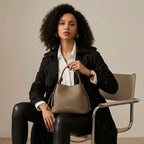 BOLSA FEMININA FOXER FEITA EM COURO MODELO  RAVELLE  BEIGE