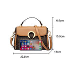 BOLSA FEMININA FOXER FEITA EM COURO REFINADO MODELO CÉLINEA BROWN