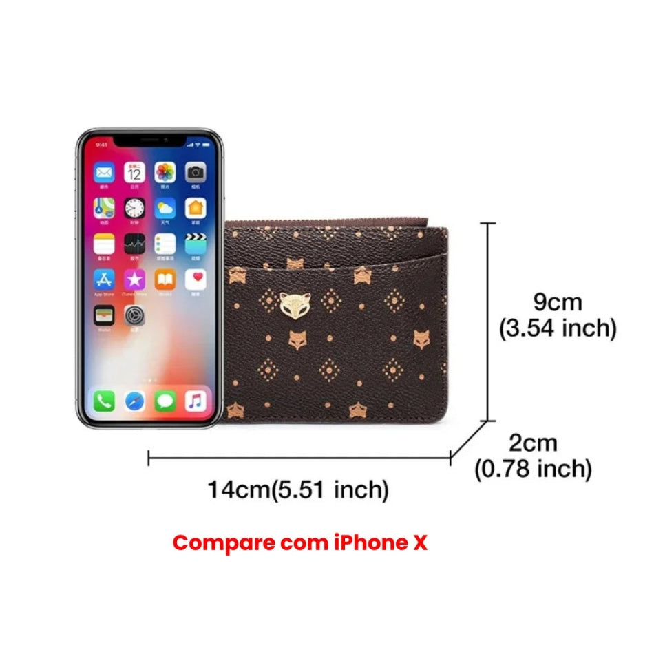 CARTEIRA FEMININA  FOXER FEITA EM COURO MODELO AVENUE MINI